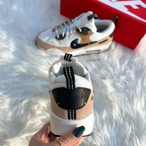 Custom Copper Swarovski Nike Women Air Max 90 Futura. US 7.5 brand new! - Picture 5 of 6